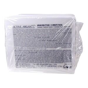 Active Argan 5-Minute Facial Anti-Aging Multitask Skin Kit made in‎ Italy SEALED